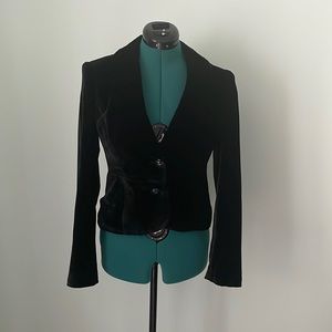 Black velvet jacket